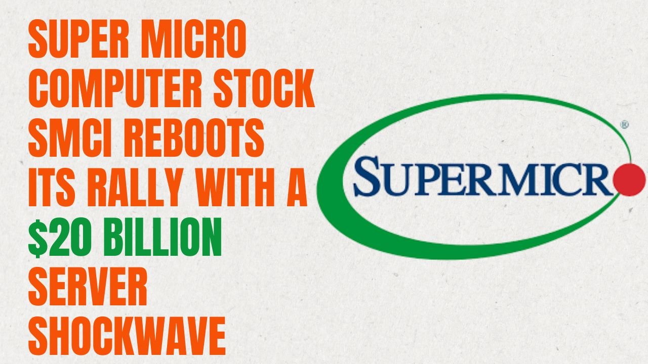 Super Micro Computer Stock SMCI Reboots Its Rally with a $20 Billion Server Shockwave
